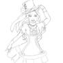 Alice Hightopp lineart WIP