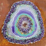 Resin geode Agate Slice