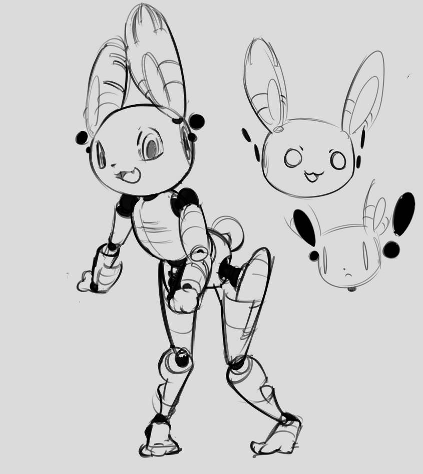 mech bunny by howdoimakeauserxd on DeviantArt