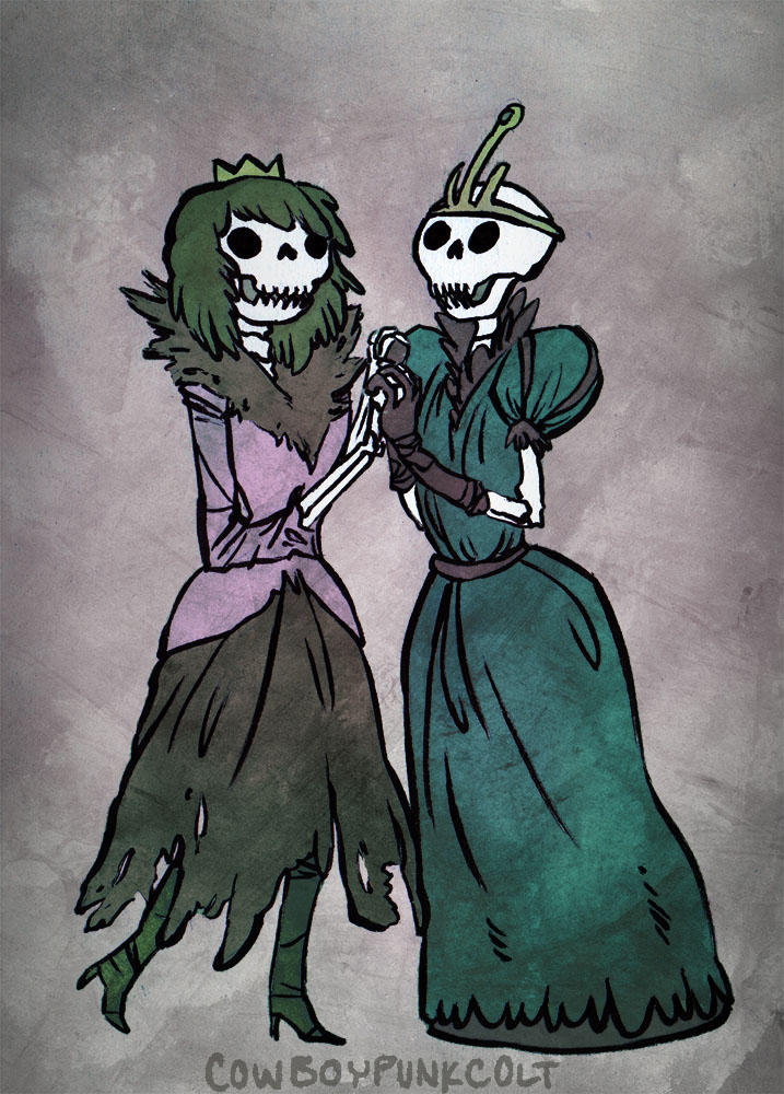 Skeleton Princess and Princess Beautiful by cowboypunk on DeviantArt