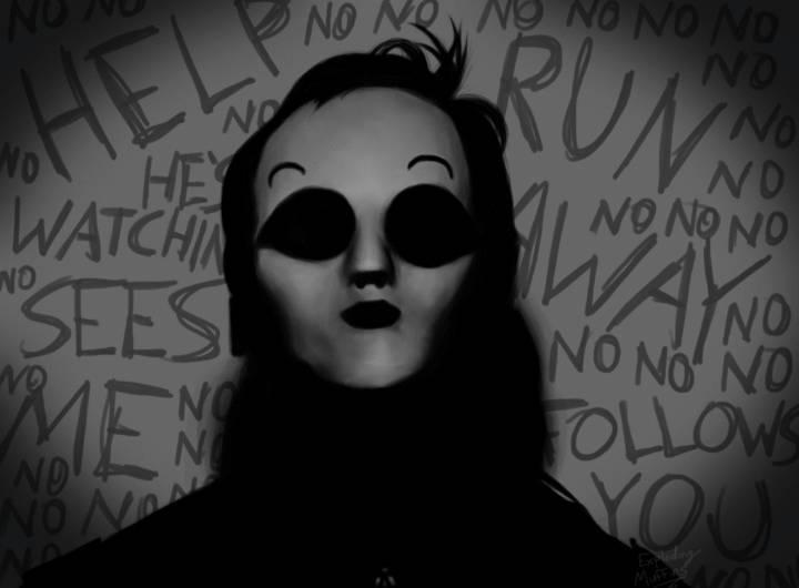 Masky Back View Masky from marble hornets by JustAUnknown7 on DeviantArt