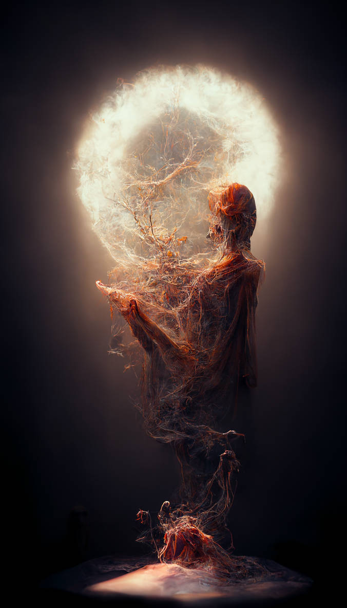 Distorted Spirit Corrupted spirit in the middle of a ritual by JoshMcLeod on DeviantArt
