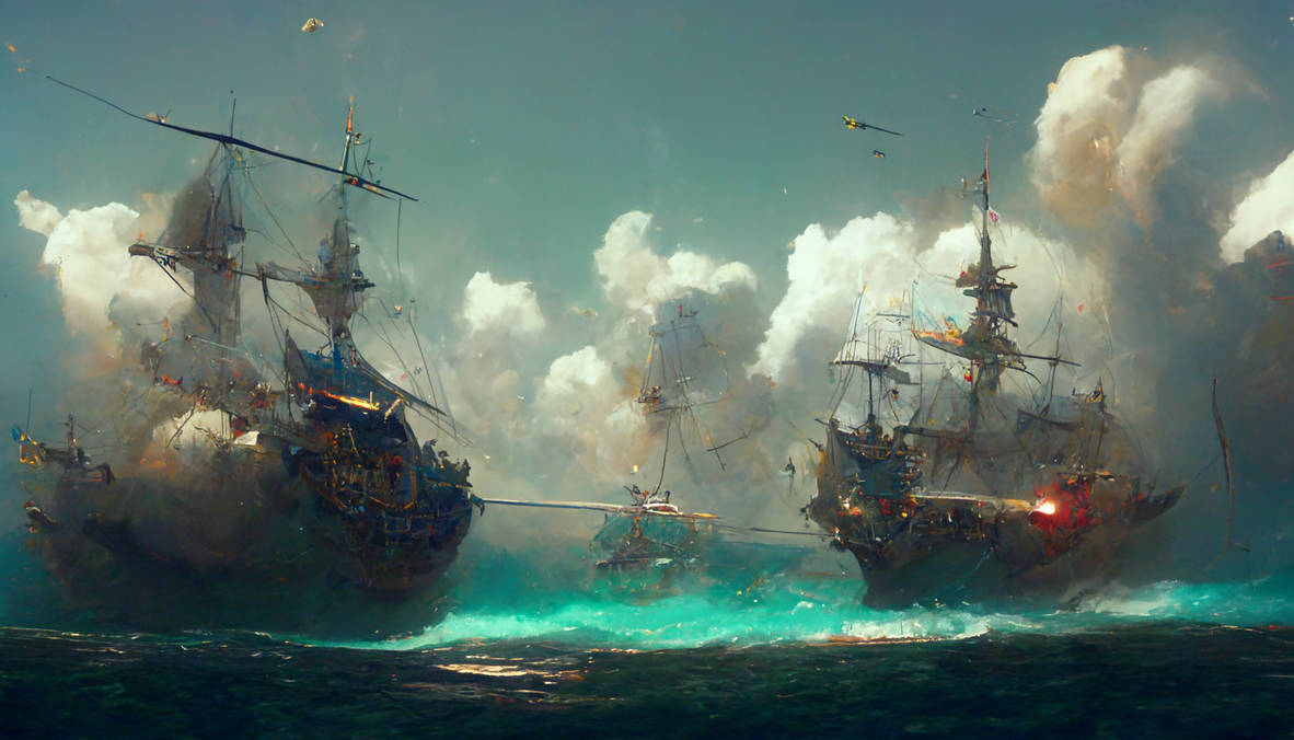 Tableau Battle Deviantart Sea battle by JoshMcLeod on DeviantArt