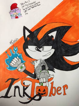 Inktober drawing of sanctum the hedgehog