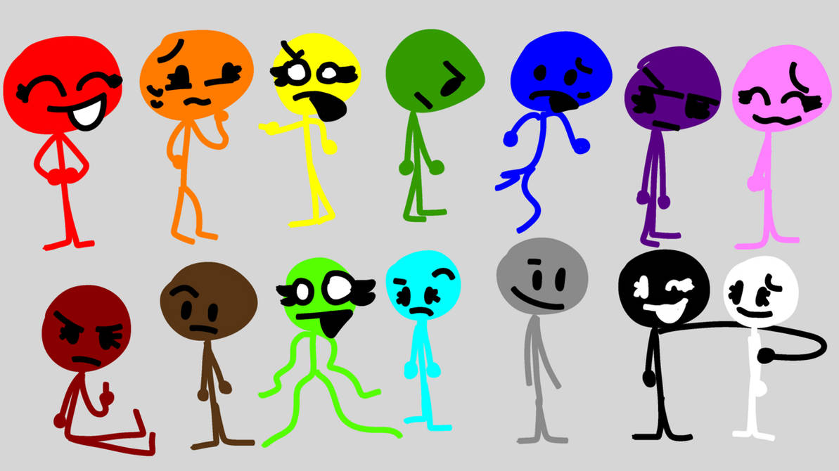 My Color Characters - Batch 1 by FlatStick2000 on DeviantArt