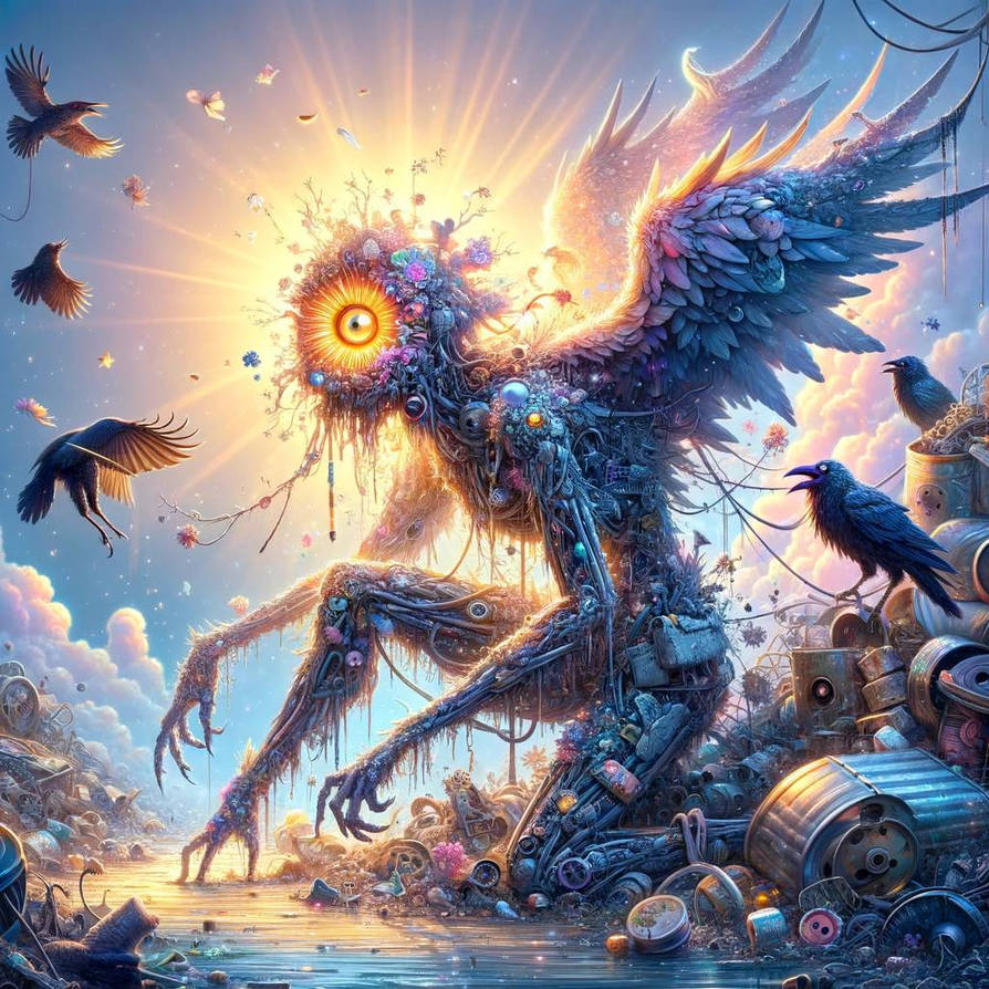 Devil Garbage Angel garbage monster by mecopeplo on DeviantArt