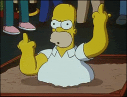 Middle Finger Simpsons by Jonathan432 Middle Finger Simpsons by Jonathan432
