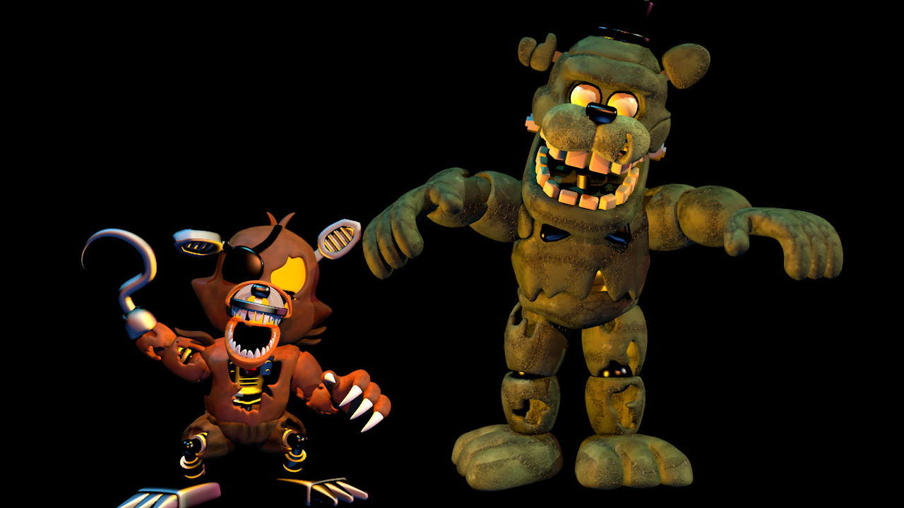 C4D FNAF World Adventure nightmare Chica full body by mauricio2006 on  DeviantArt