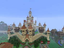 Minecraft Sandstone Castle