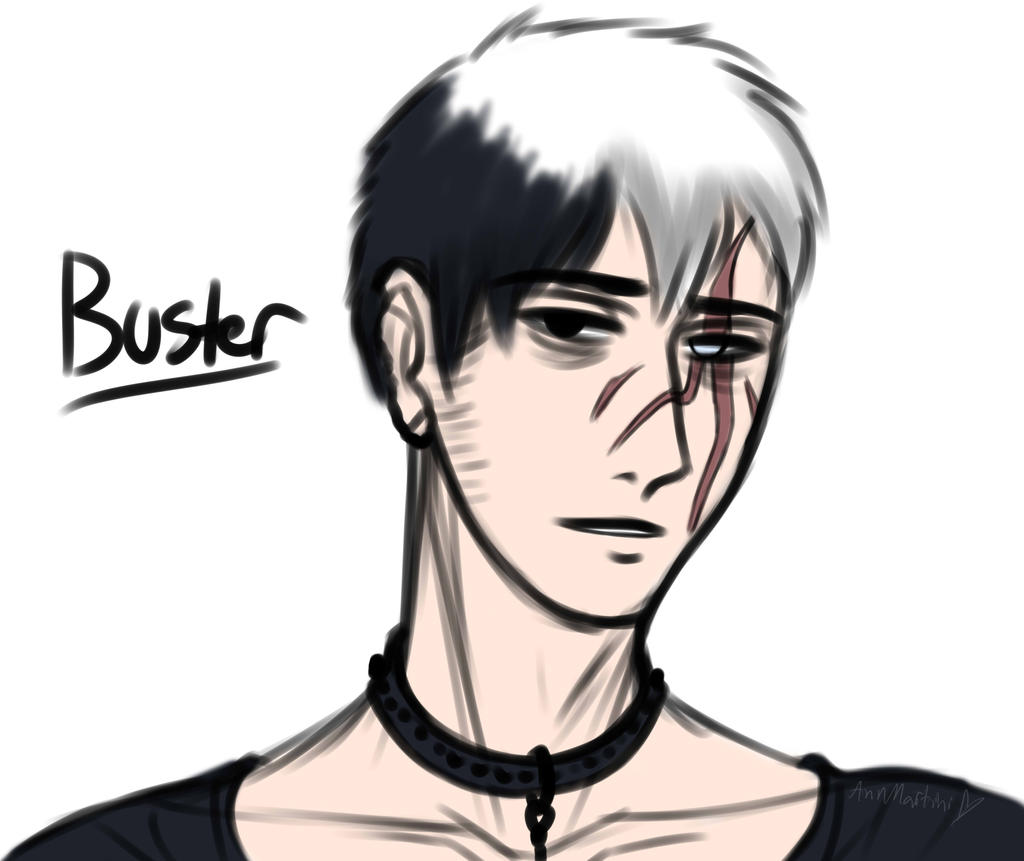 Buster as a human