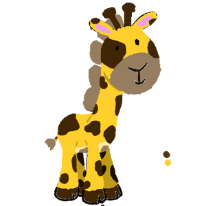 Baby Giraffe Cartoon Image 1