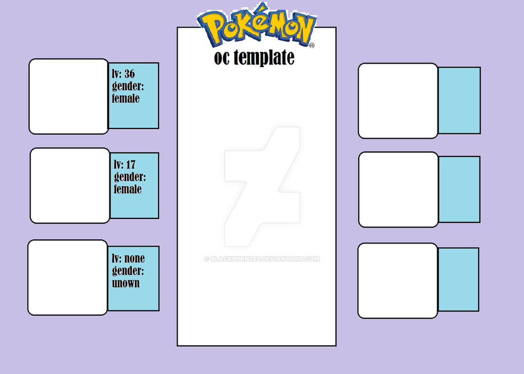 pokemon oc template by blackburn789 on DeviantArt pokemon oc template by blackburn789 on DeviantArt
