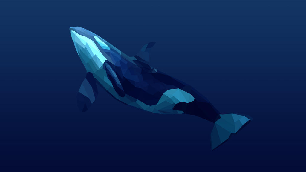 Low Poly Whale by Chanologist on DeviantArt
