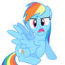 Confused Rainbow Dash Vector