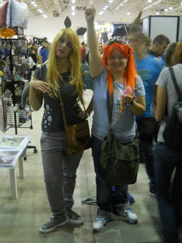 Rainbow Dash and Derpy cosplay