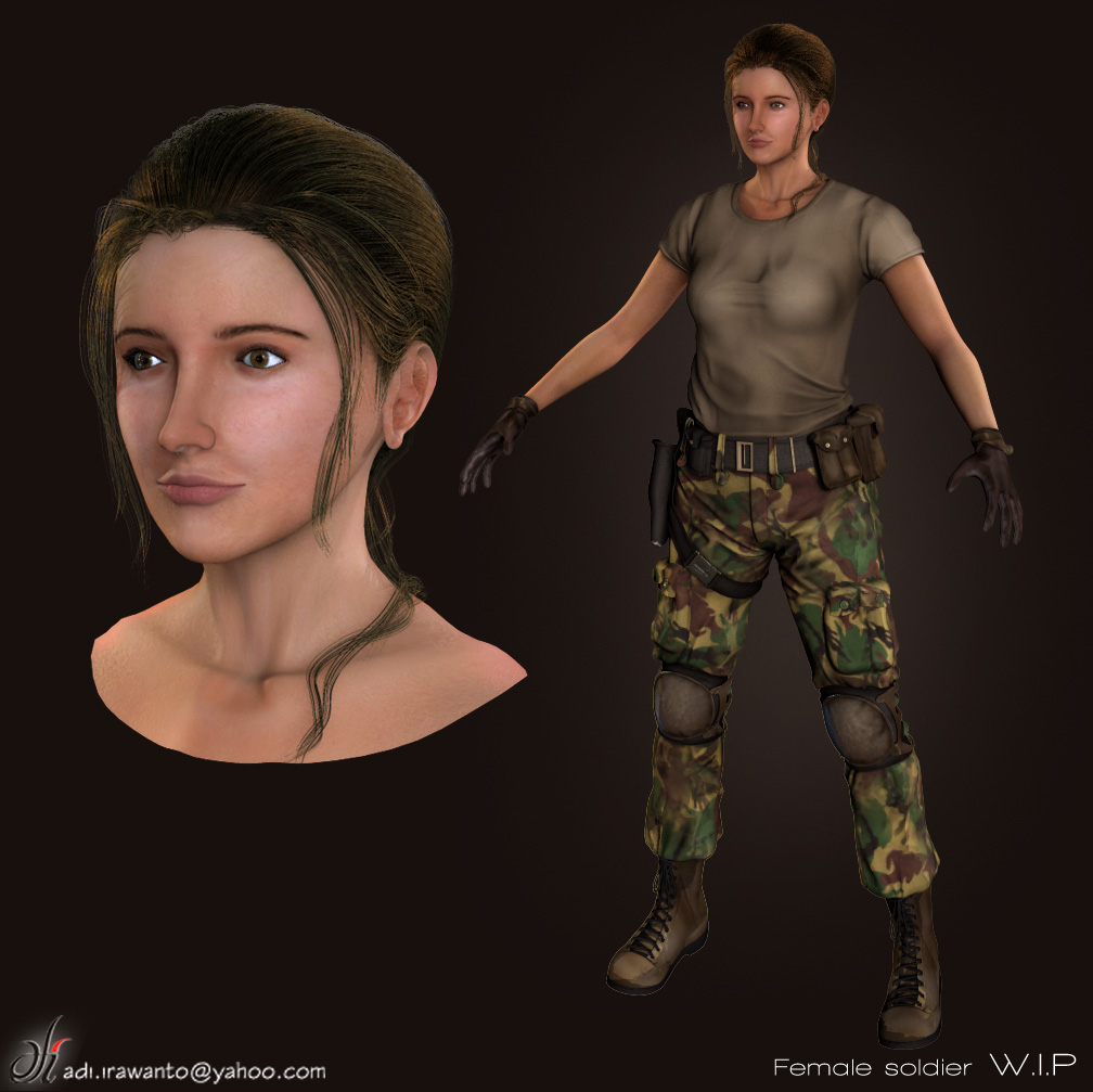 Texturing - Female Soldier