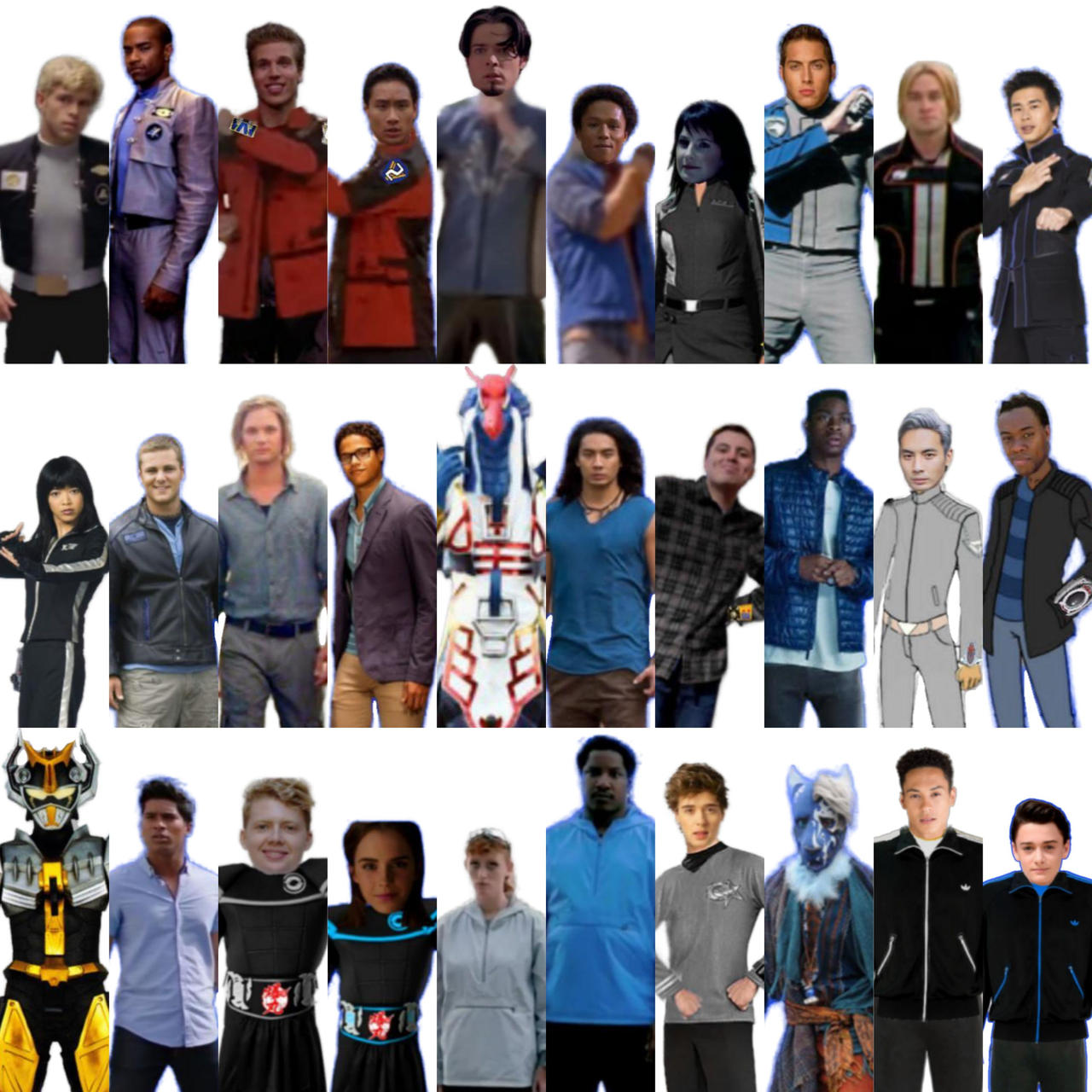 Blue Ranger Collage Blue and Silver Rangers by Characterscolors on DeviantArt