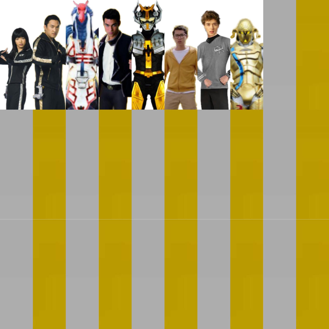 Silver And Gold Ranger Gold and Silver Rangers by Characterscolors on DeviantArt