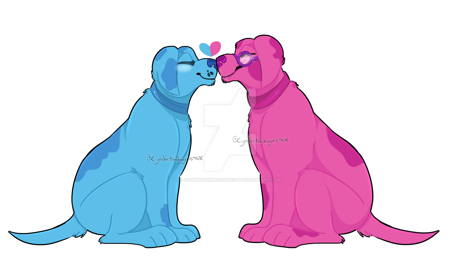 Blue X Magenta by Cynderthedragon5768 on DeviantArt