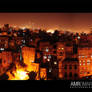 The old City night panorama