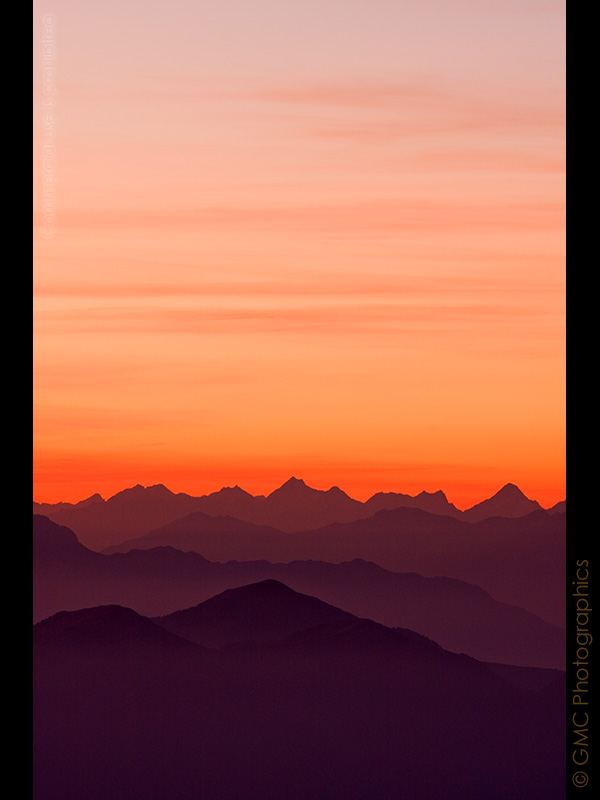 The Julian Alps at Dusk