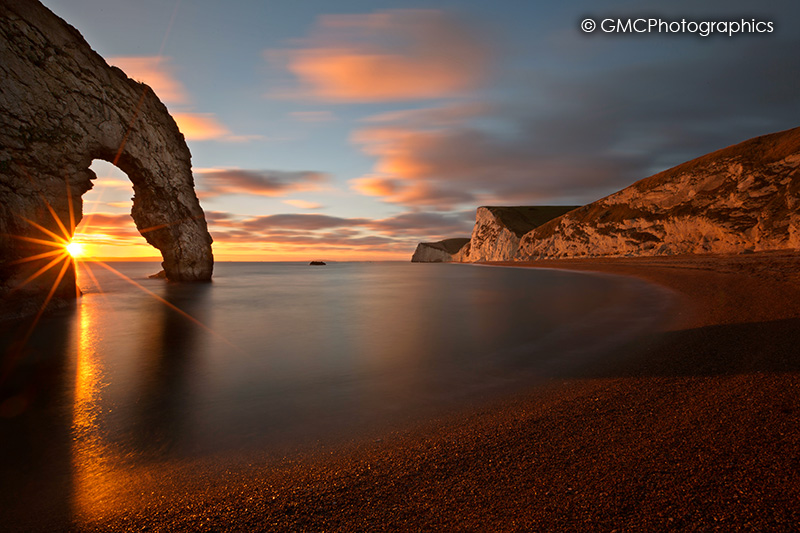 Durdle Door Sun Star