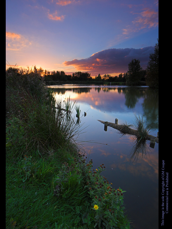 Moulden Hill Park at Sunset