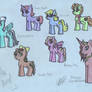 Female Ponies I made up