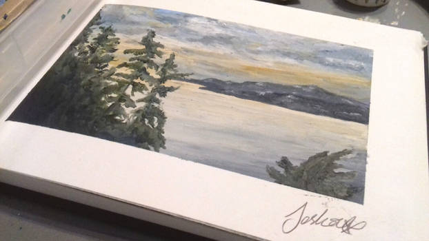 Landscape - first page of sketchbook
