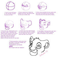 How to draw a lions head