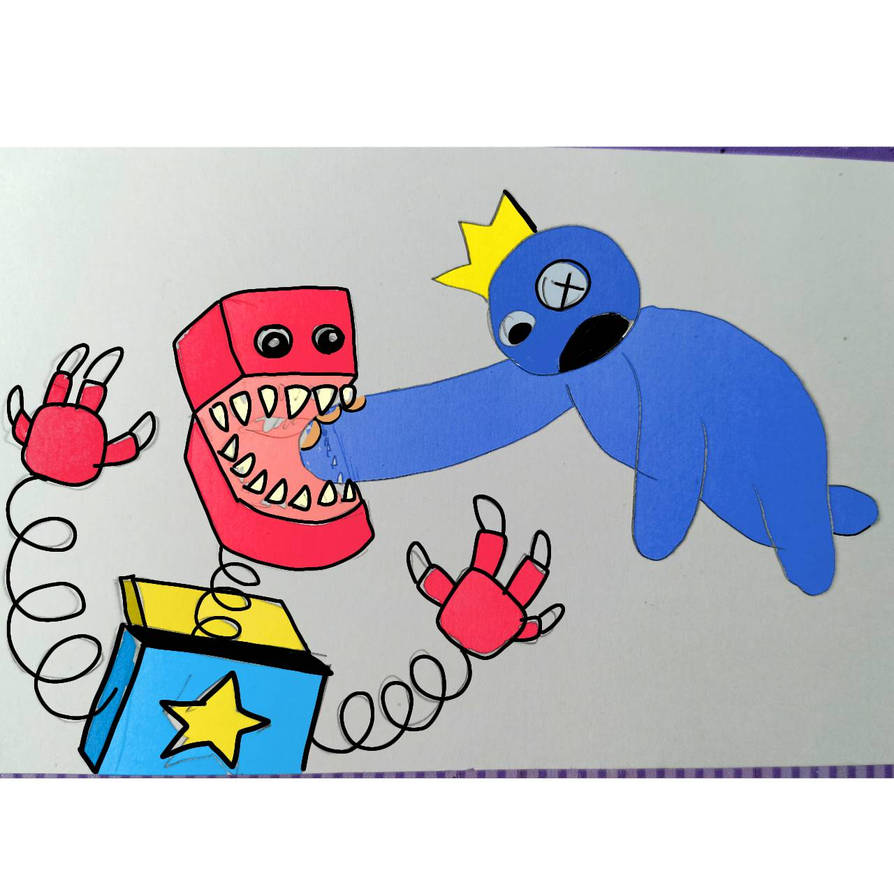 Boxy Boo and Delicious Rainbow friends Blue by vilostar222 on DeviantArt