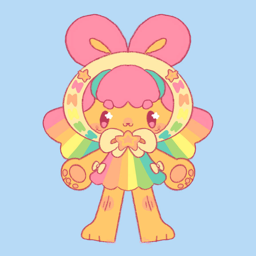 Rainbow Rabbit Deviantart Rainbow Rabbit by CottonKloudz on DeviantArt
