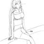 A cute girl sketch