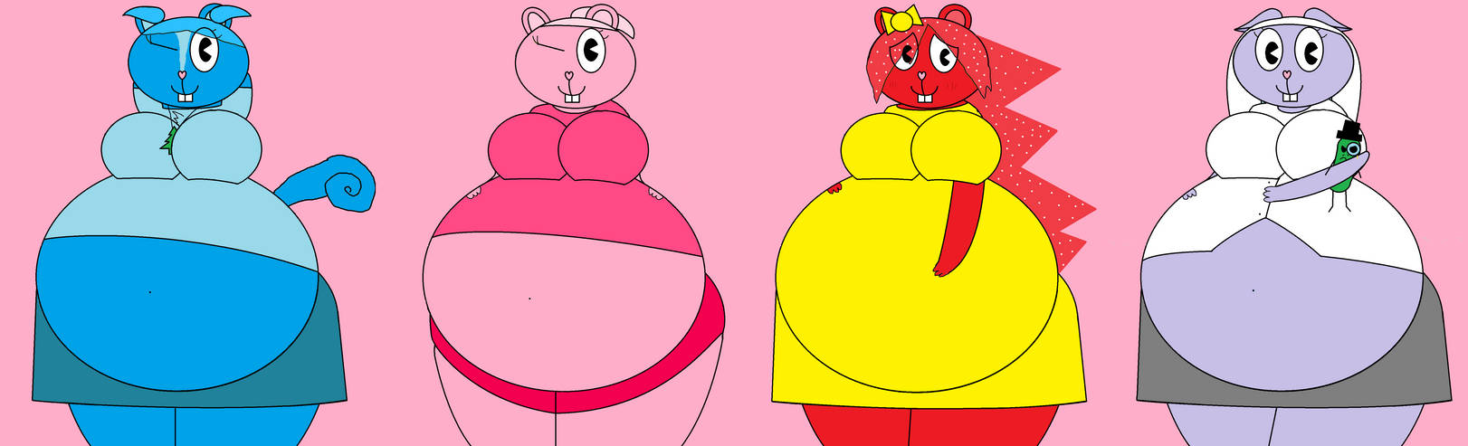 Chubby HTF Girls by Pancakedude on DeviantArt