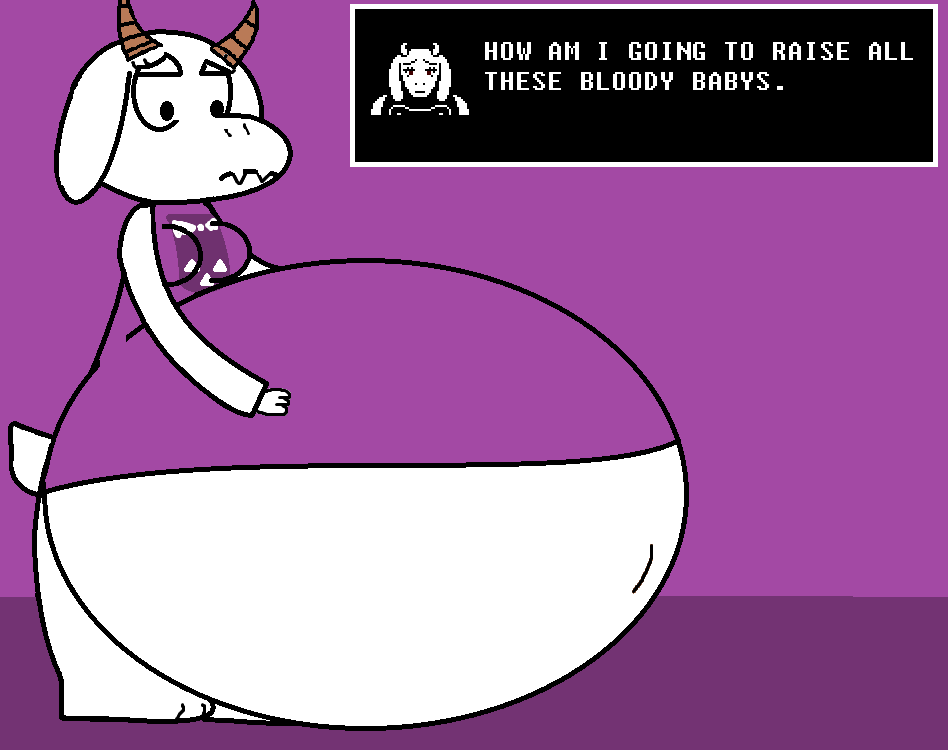 Hyper pregnant Toriel