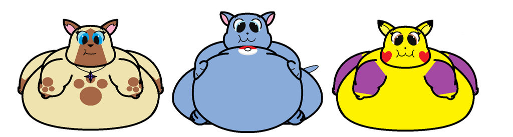 Fat Bloby Riolu, Lisa and Carla by Pancakedude on DeviantArt