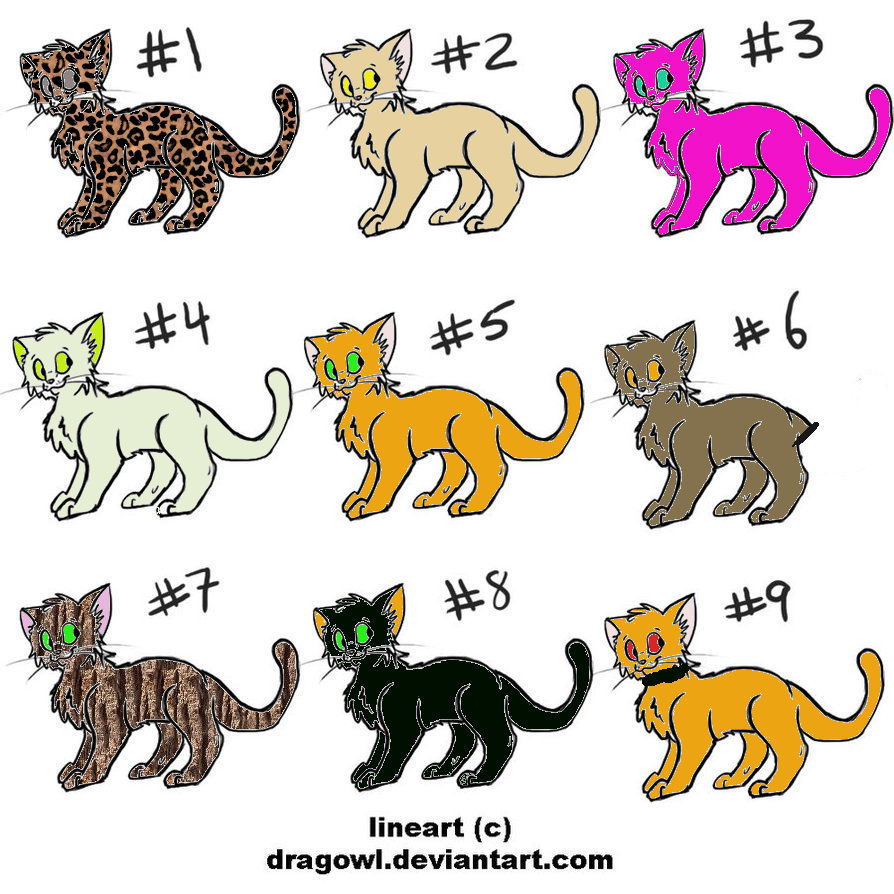 Free Cat Adoptables by sarahrubycat