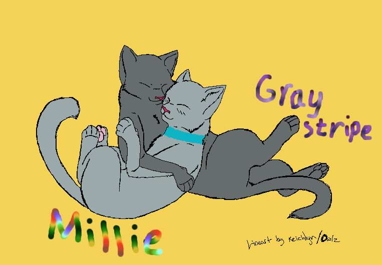 Graystripe And Millie By Sarahrubycat On DeviantArt graystripe-and-millie-by-sarahrubycat-on-deviantart
