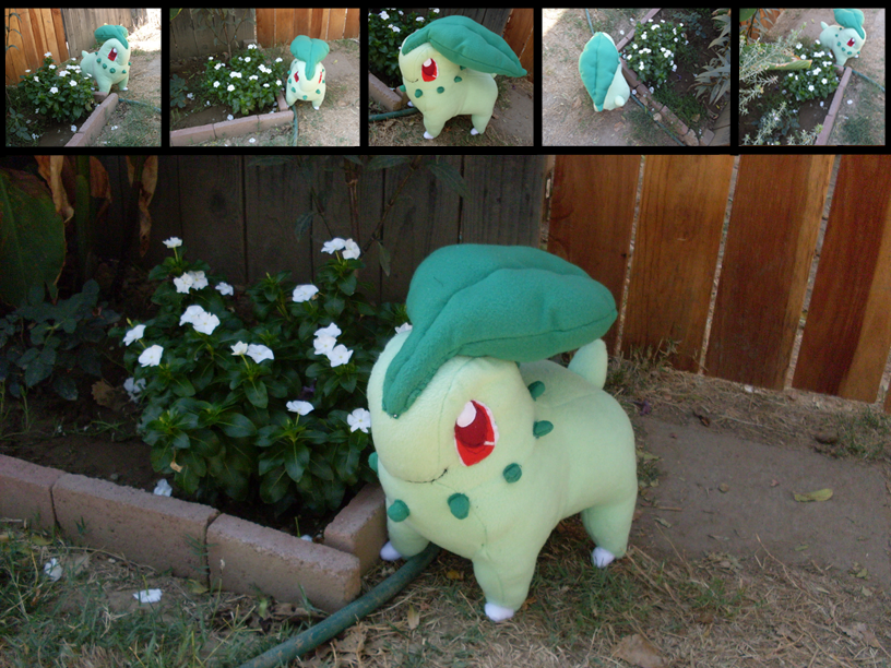 Commission: Chikorita Plush