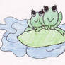 P.M Frog Couple Coloured
