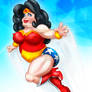 A Chubby Wonder Woman