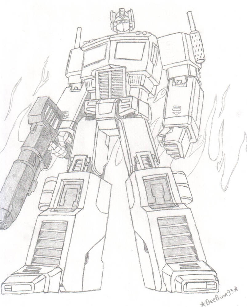 Optimus Prime pencil by BeePrime93 on DeviantArt