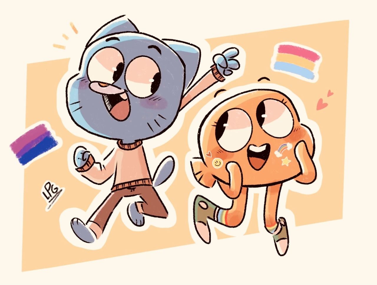 Gumball And Darwin by dgburdd on DeviantArt