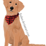 A flat coated goldendoodle commission