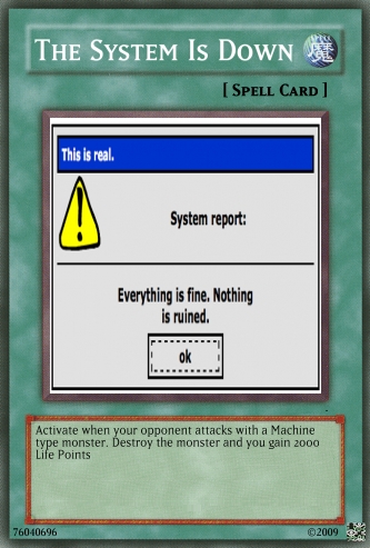 Yugioh Card System Is Down By Strongbad Joe132 On Deviantart Yugioh Card System Is Down By Strongbad Joe132 On Deviantart