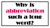 Abbreviation. by Senzi