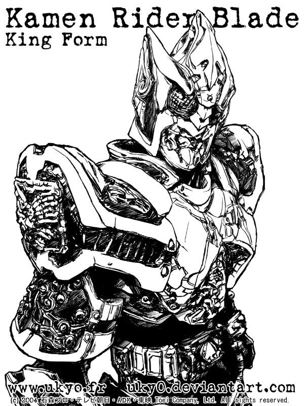 Kamen Rider Blade King Form by Uky0