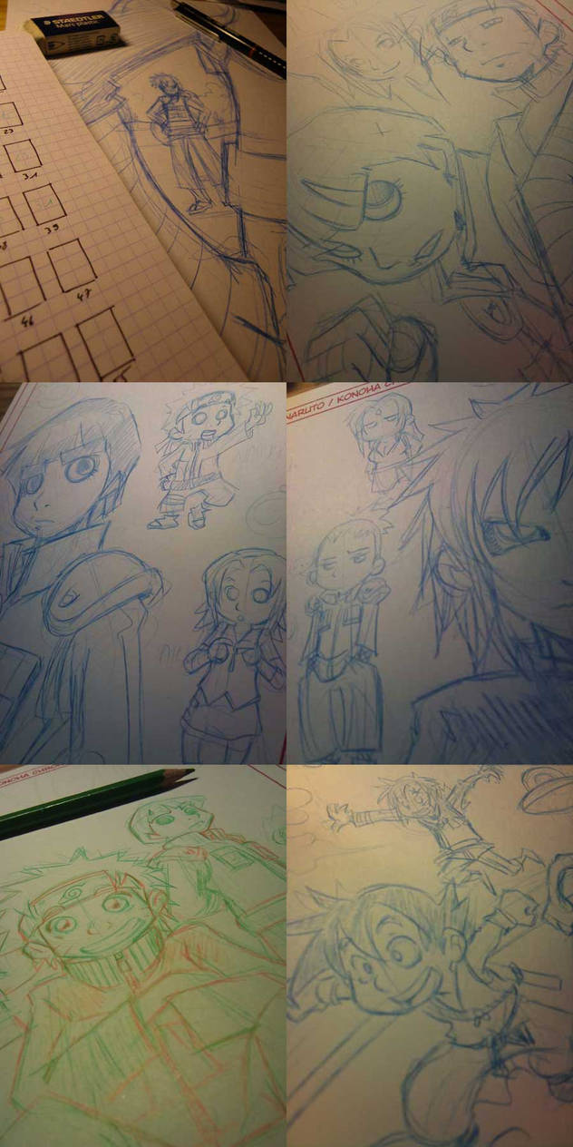 Naruto doujinshi various wip 3 by Uky0