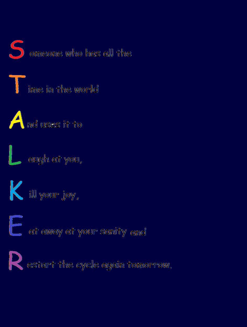 Stalker poem