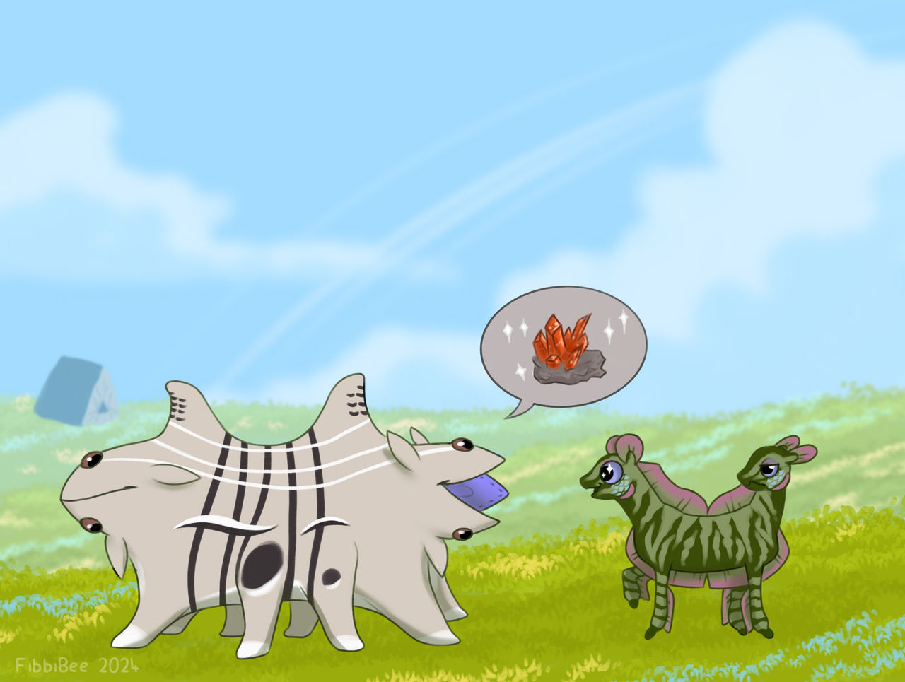 The shiny rocks by FibbiBee on DeviantArt